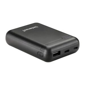 Intenso XS10000 Powerbank - 10000 mAh, black, angled view - Phone Charger and External Battery & Power Bank
