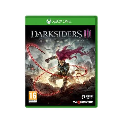 Darksiders III Xbox One game cover featuring Fury