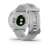 Back view of the Garmin Forerunner 55 smartwatch, white