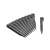 10 pack of Nature grey plastic garden edging stakes