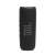 Side view of black JBL Flip 6 portable Bluetooth speaker
