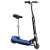 Blue electric scooter with adjustable seat and handlebars, 120W motor, 12 km/h speed