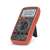 Maxwell MX-25 301 True RMS Digital Multimeter with Phase Indicator, red color, angled view
