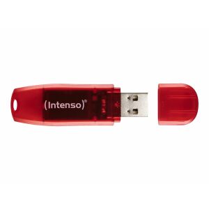 Intenso Rainbow Line 128GB Червен USB 2.0 Флаш Памет - Intenso Pendrive
