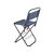 Verk Group folding fishing chair with rod holder, angled rear view