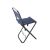 Verk Group folding fishing chair with rod holder, rear angled view