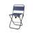 Verk Group folding fishing chair with rod holder, blue, 35x27x60 cm