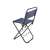 Verk Group folding fishing chair with rod holder, blue, 35x27x60 cm