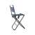 Verk Group folding fishing chair with rod holder, blue, 35x27x60 cm