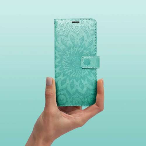Mezzo Book Flip bőrtok - Samsung SM-A546 Galaxy A54 5G - mandala zöld