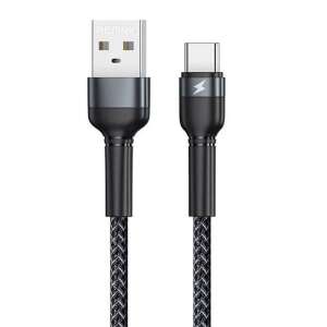 Kabel USB-C Remax Jany Alloy, 1m, czarny, do szybkiego ładowania - Kabel