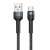 Czarny kabel ładujący USB-C Remax Jany Alloy, 2.4A, 1 metr