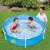 Splash and Play Frame Pool, 152cm diameter, 38cm deep, blue, children playing in the pool