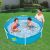 Family fun in Maxy metal frame pool, backyard swimming pool