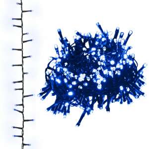 Kék LED-es fényfüzér, 400 LED, 13 méter hosszú, USB-csatlakozóval - Fényfüzér