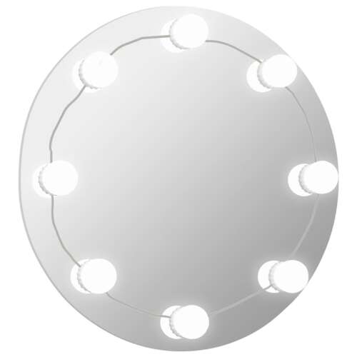LED-es Kör Fali Tükör - 50 cm
