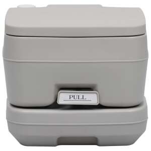 Szürke hordozható kemping WC 10+10 literes tartállyal - Hordozható WC