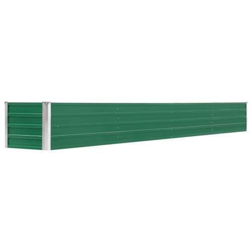 Zöld horganyzott acél kerti magaságyás 320 x 40 x 45 cm 62521838