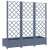 Sötétszürke pp rácsos kerti ültetőláda 120 x 40 x 121,5 cm 62549530