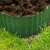 Green plastic garden edging, Nature brand, 25cm high, 9m long, installed around a tree