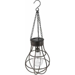 ProGarden fém napelemes lámpa 10 LED-del, függő lámpás kültéri dekorációhoz - ProGarden