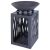 ProGarden 45cm Fire Pit with Storage, black steel outdoor fireplace