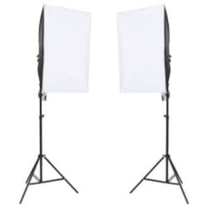 Fotóstúdió világítási készlet két softboxszal, állvánnyal és izzóval - Stúdiófény és Reflektor