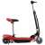 vidaXL Electric Scooter with Seat and LED Lights, Red, side view
