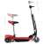 vidaXL Electric Scooter with Seat and LED Lights, Red, adjustable handlebar