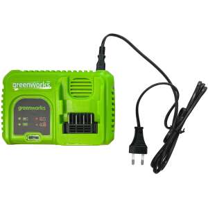Ładowarka akumulatorowa Greenworks 40V z wyświetlaczem LED, kompatybilna ze wszystkimi akumulatorami Greenworks 40V - Akumulator i ładowarka