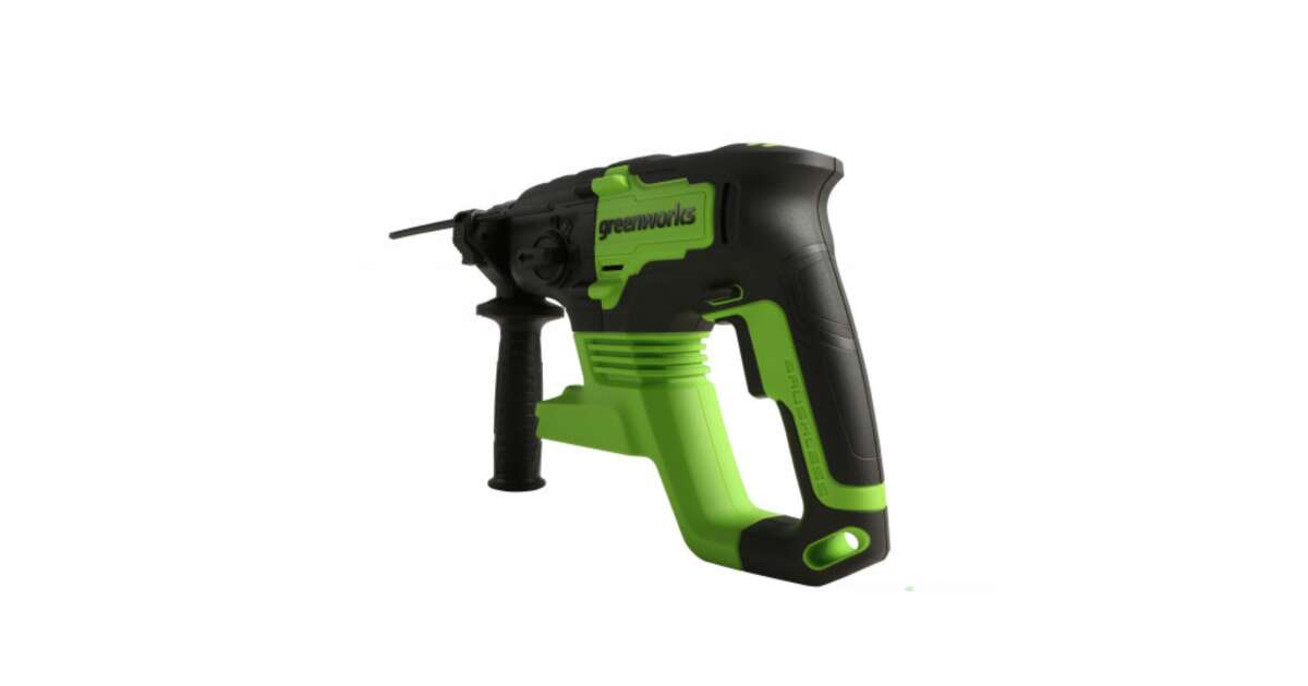 Greenworks 3803007 GW Cordless Drill Chisel Hammer 24V Black