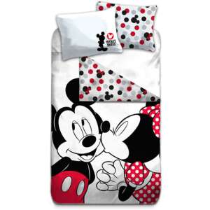 Zestaw pościeli Disney Minnie i Mickey Mouse Love, poszwa 155x200cm i poszewka 50x80cm - Nonbrand Pościel - młodzież i dorośli