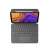 Logitech Folio Touch keyboard case for iPad Air 4th generation in Oxford Grey, open with iPad in typing mode