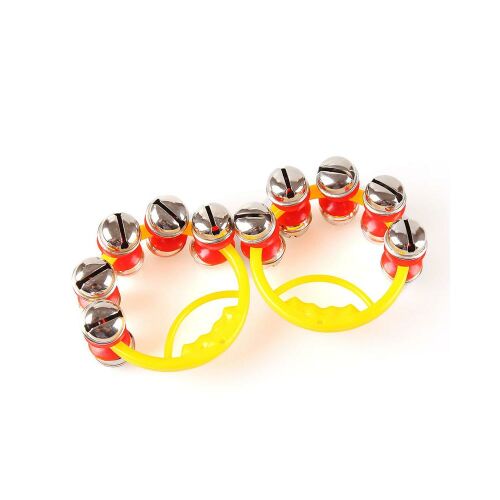 Mini Csörgő with 10 bells, pair of toy rattles