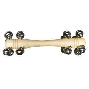Fa Csengettyűs Rúd - 16 csengős jingle stick, fa nyéllel - Nonbrand Játék hangszer