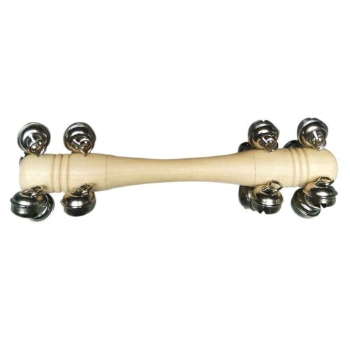 Fa Csengettyűs Rúd - 16 csengős jingle stick, fa nyéllel