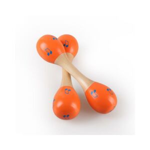 Fa Maracas - Narancssárga fa maracas hangszer gyerekeknek - Nonbrand Játék hangszer