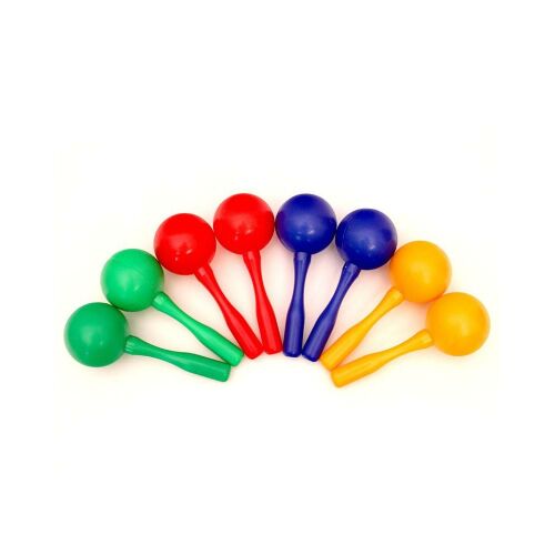 Mini Maracas set of 2, colorful plastic musical instrument for kids