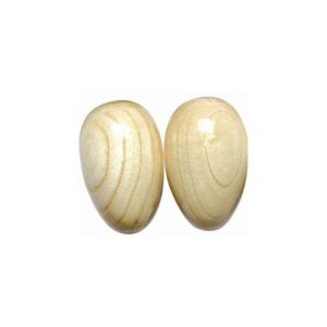 Fa Tojas Maracak wooden egg maracas, hand crafted percussion instrument - Nonbrand Toy Instrument