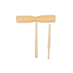 Fa Fadob wooden rhythm instrument with mallet, 19.5 x 16.5 cm - Toy Instrument
