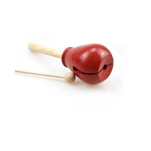 Fa Béka Kalimpáló - Red Wooden Frog Guiro Rasp Percussion Instrument - Toy Instrument