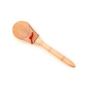 Wooden castanet with handle, Spanish folk musical instrument - Toy Instrument