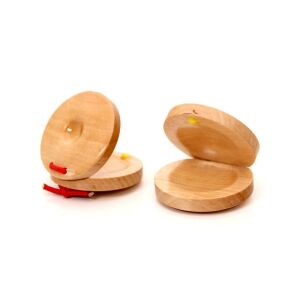 Fa Kasztanyetta pár, 5,5 cm-es fa kasztanyetta flamencó zenéhez - Nonbrand Játék hangszer