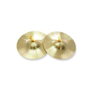 Réz Cintányér Pair - 12.5 cm, Brass Cymbals for Kids, Percussion Instrument - Nonbrand Toy Instrument