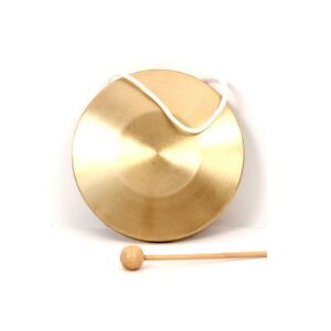 Gong din alamă de 16 cm cu ciocan - Instrument de meditație - Nonbrand Instrumente muzicale de jucarie