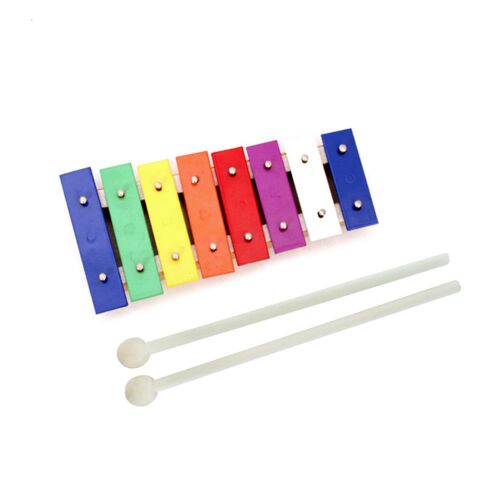 Mini Metal Xylophone Toy with Mallets, Musical Instrument for Kids