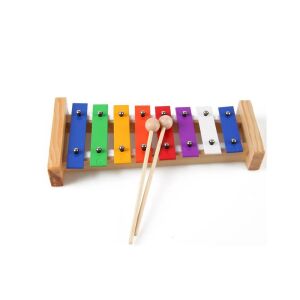 Mini Metal Xylophone 1 Octave with Mallets - Toy Instrument