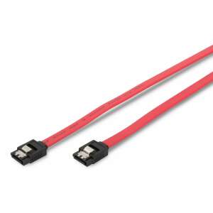 Kabel SATA Digitus, czerwony, 0,3 m, prosty do prostego - Kabel danych