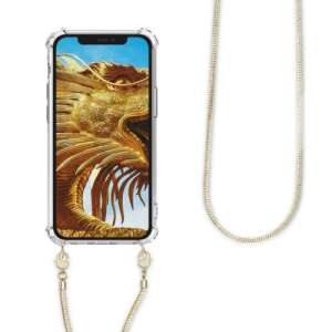 kwmobile clear silicone phone case with gold chain for Apple iPhone 12 mini - Nonbrand Phone Case