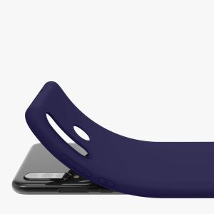 kwmobile Huawei P30 Lite blue silicone case, flexible phone cover - Phone Case